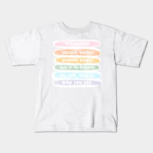 waymaker lyrics Kids T-Shirt